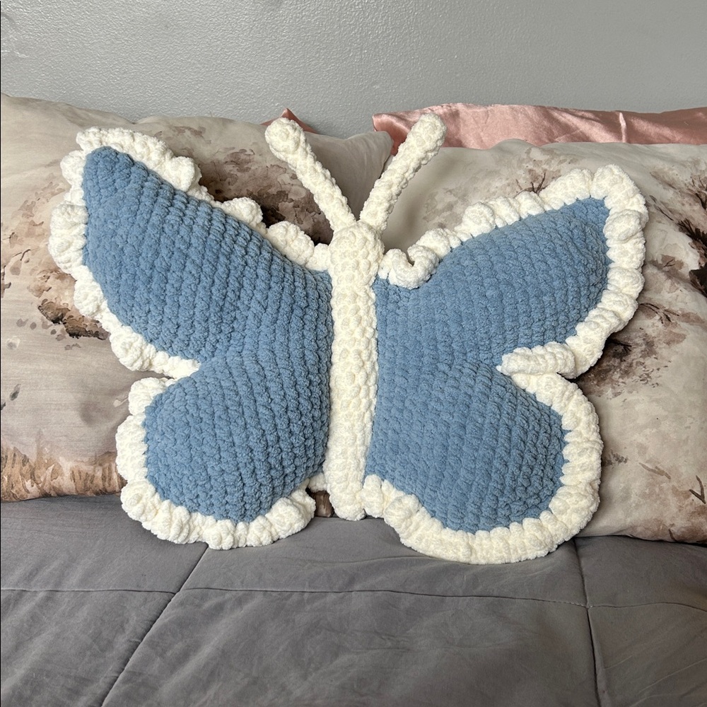 Butterfly Pillow Handcrafted